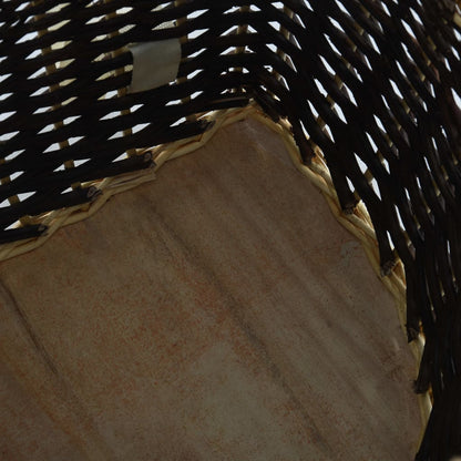 Cesta per Legna con Spallacci 57x51x69cm Salice Naturale - homemem39