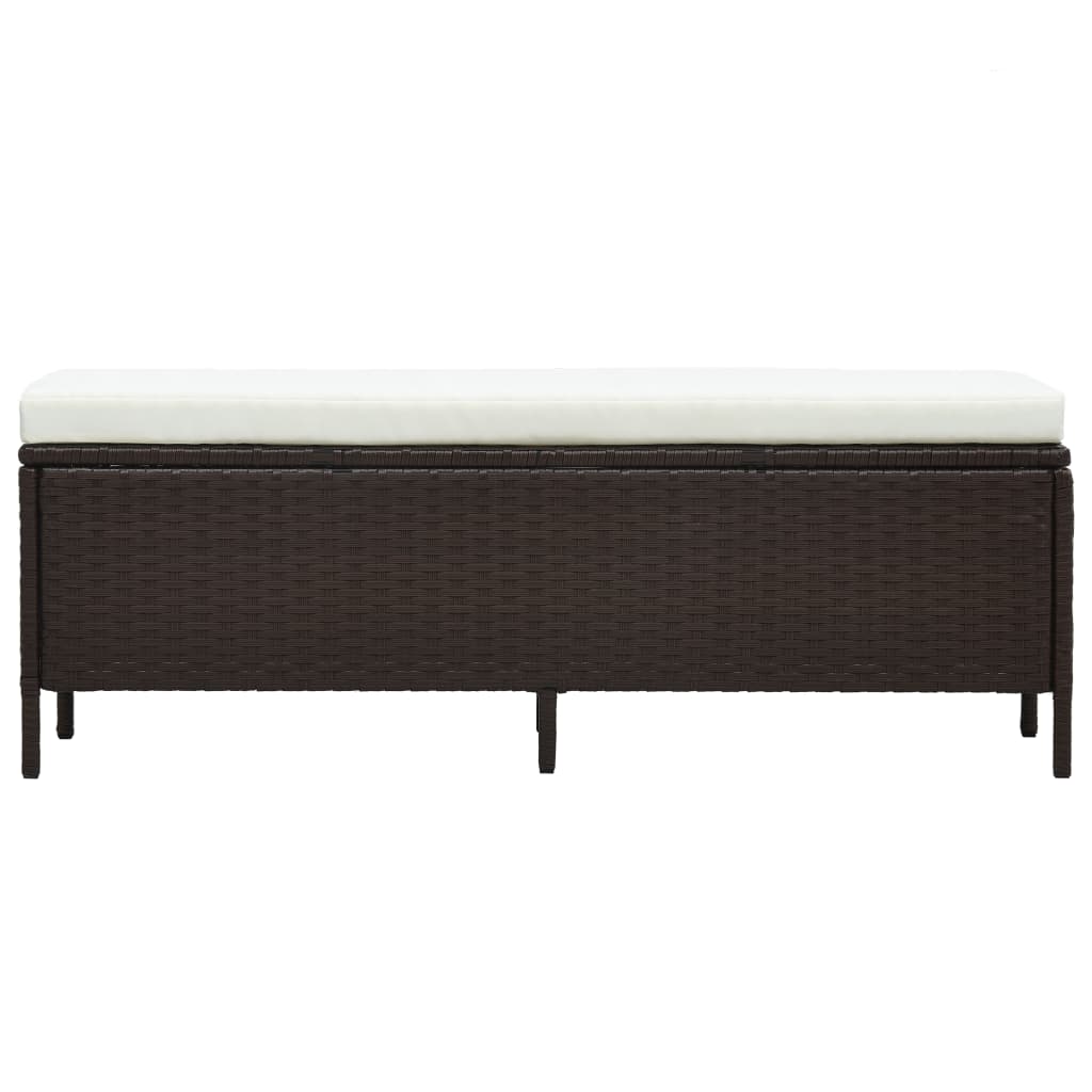 Set Divani da Giardino 3 pz con Cuscini in Polyrattan Marrone | homemem39