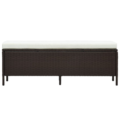 Set Divani da Giardino 3 pz con Cuscini in Polyrattan Marrone | homemem39