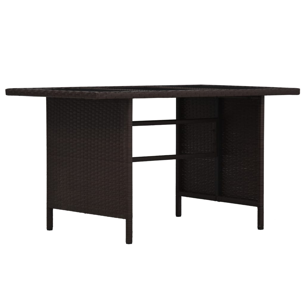 Set Divani da Giardino 3 pz con Cuscini in Polyrattan Marrone | homemem39