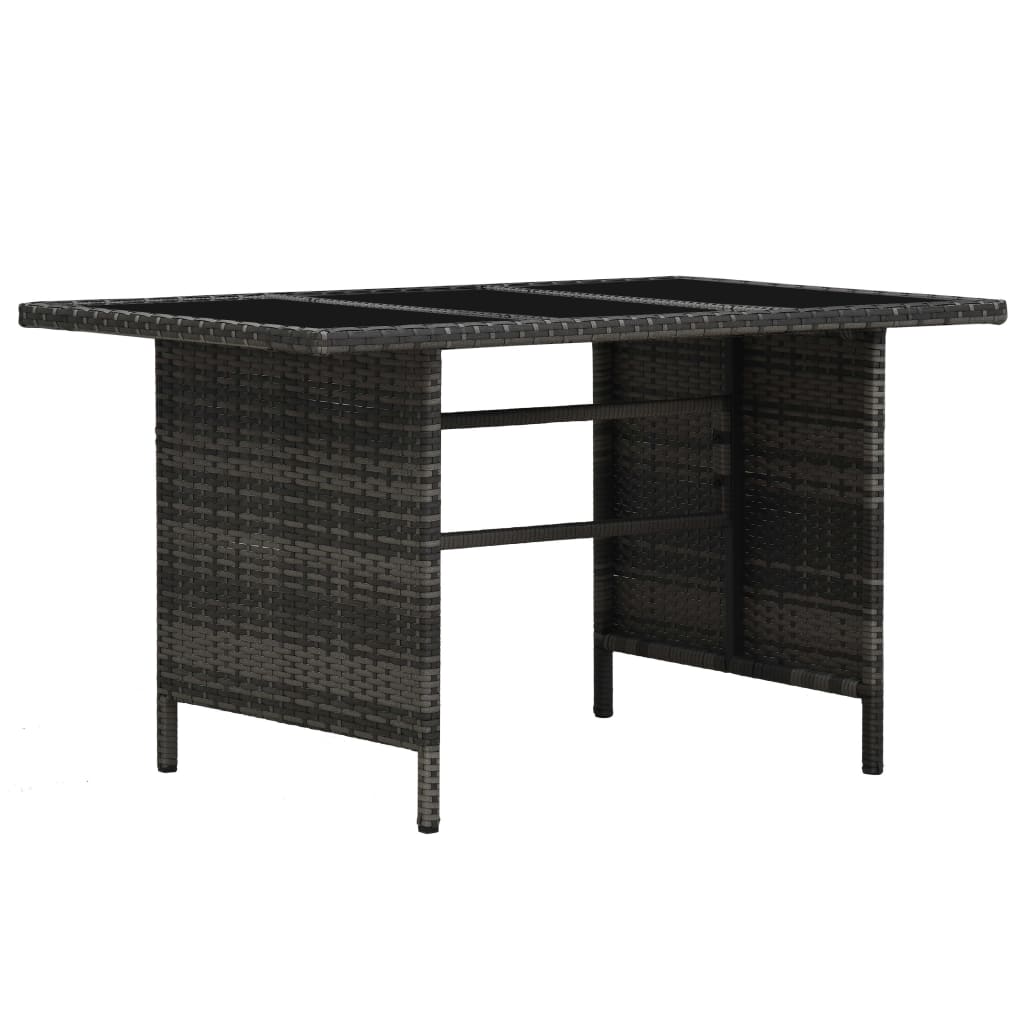 Set Divani da Giardino 3 pz con Cuscini in Polyrattan Grigio | homemem39