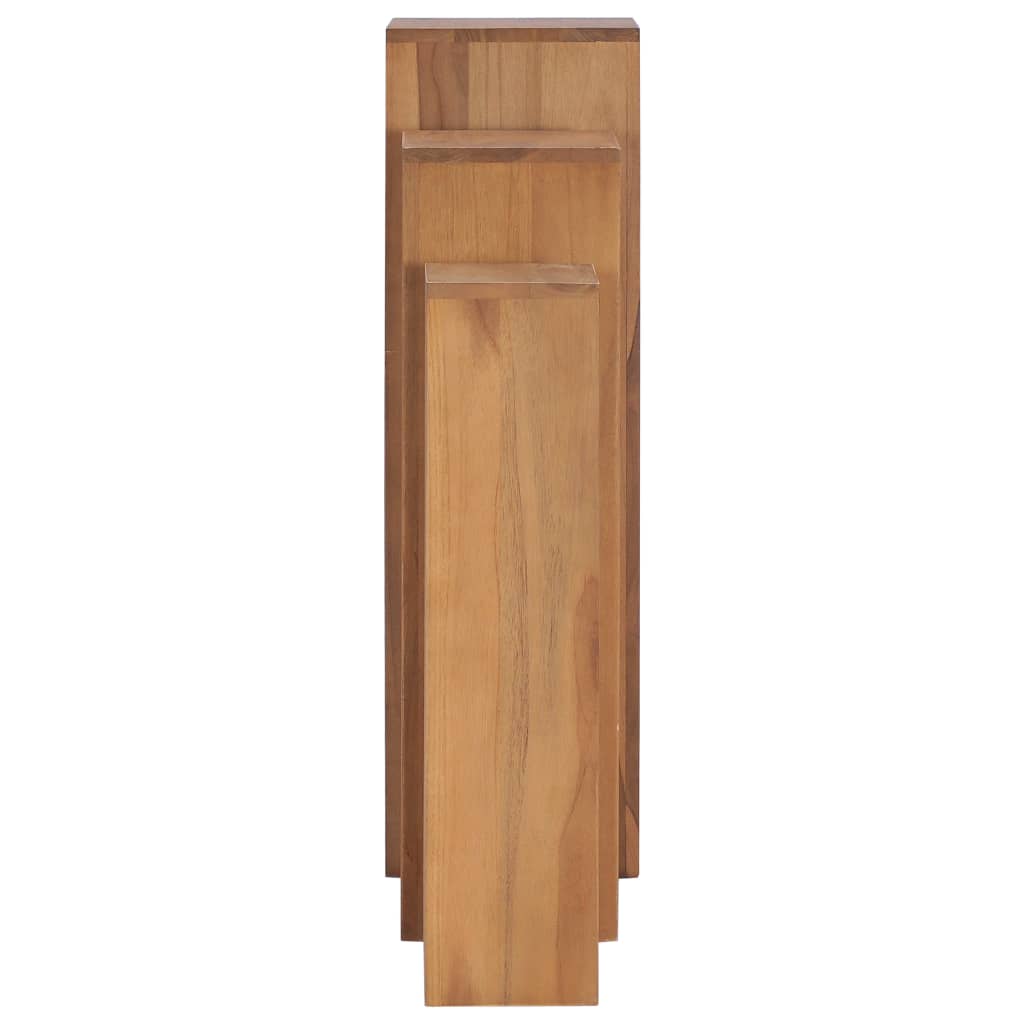 Set di Piedistalli per Piante 3 pz in Legno Massello di Teak | homemem39