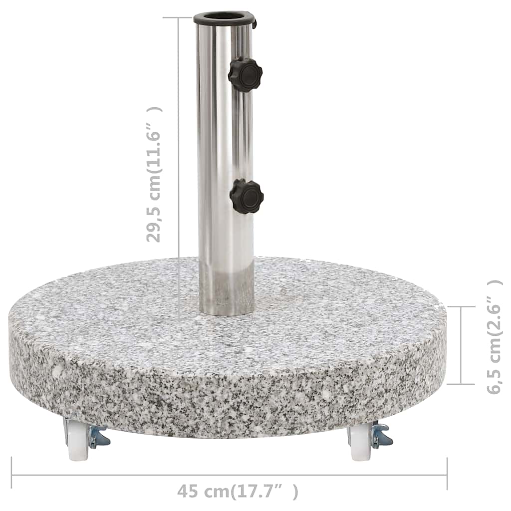 Base per Ombrellone Granito 30 kg Circolare Grigia | homemem39