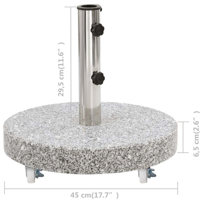 Base per Ombrellone Granito 30 kg Circolare Grigia | homemem39