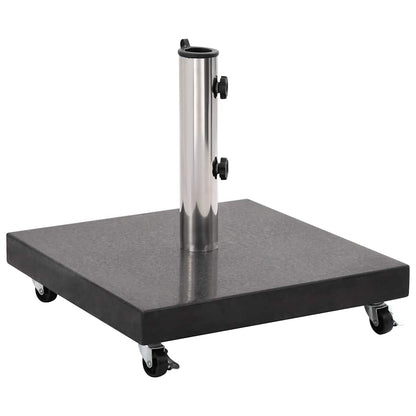 Base per Parasole in Granito 30 kg Quadrata Nera | homemem39
