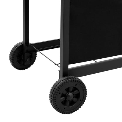 Griglia Barbecue a Gas con 4 Bruciatori Nera - homemem39