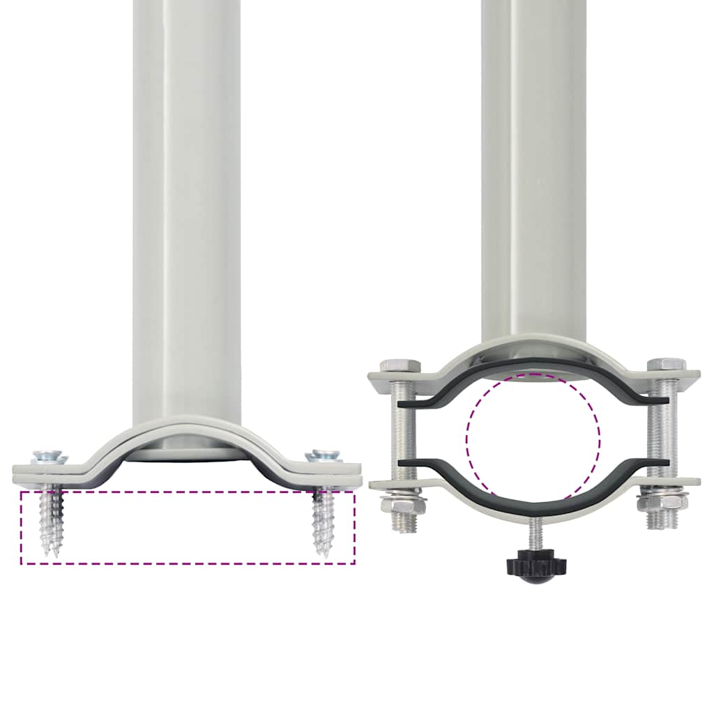 Tenda Laterale Retrattile per Patio 100x300 cm Rossa