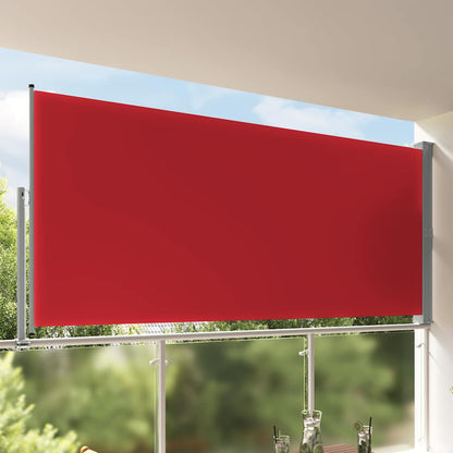 Tenda Laterale Retrattile per Patio 160x300 cm Rossa