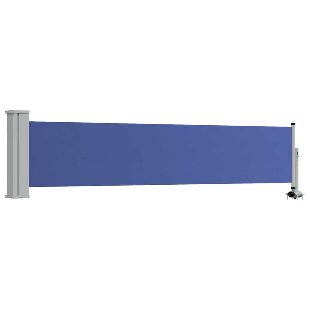 Tenda Laterale Retrattile per Patio 60x300 cm Blu