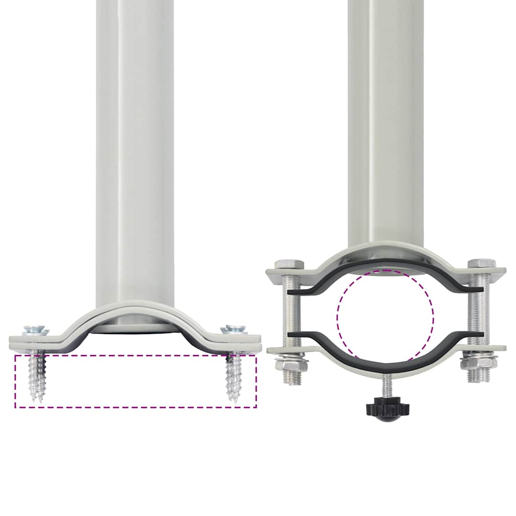 Tenda Laterale Retrattile per Patio 80x300 cm Nera