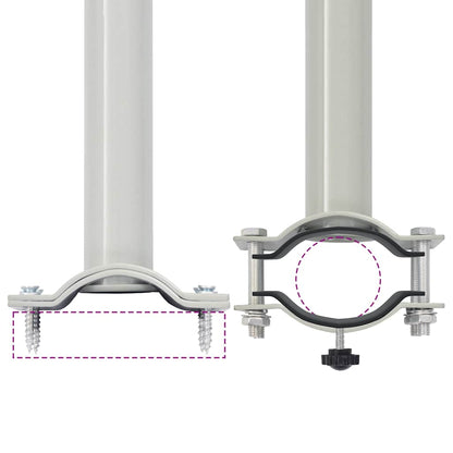 Tenda Laterale Retrattile per Patio 80x300 cm Nera