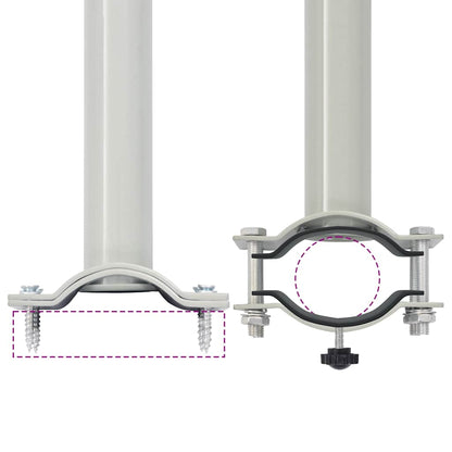 Tenda Laterale Retrattile per Patio 80x300 cm Crema