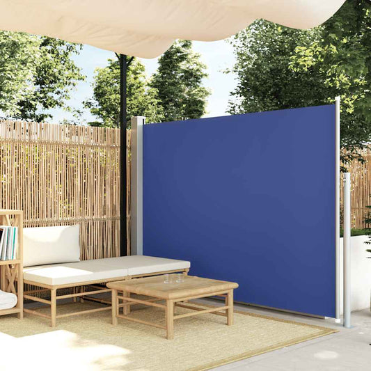 Tenda Laterale Retrattile per Patio 170x300 cm Blu - homemem39