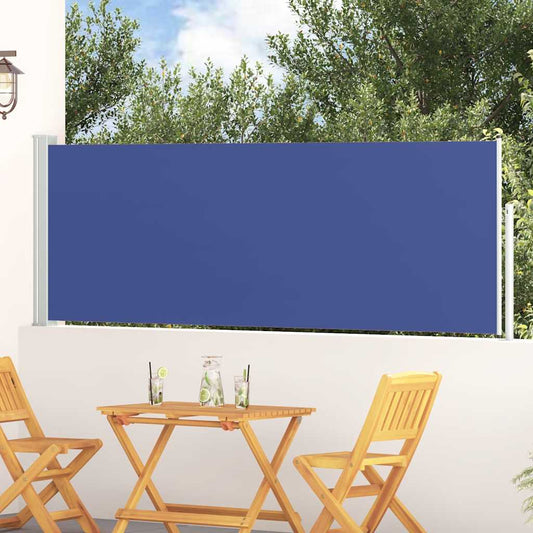 Tenda Laterale Retrattile per Patio 100x300 cm Blu