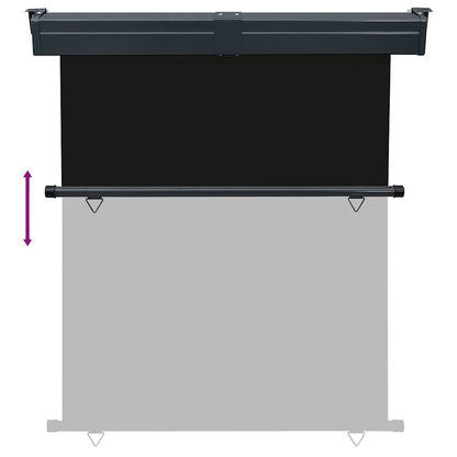 Tendalino Laterale per Balcone 145x250 cm Nero - homemem39