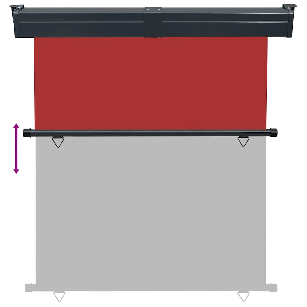 Tendalino Laterale per Balcone 165x250 cm Rosso - homemem39