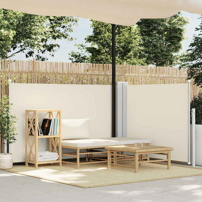 Tenda da Sole Laterale Retrattile Crema 100x600 cm - homemem39