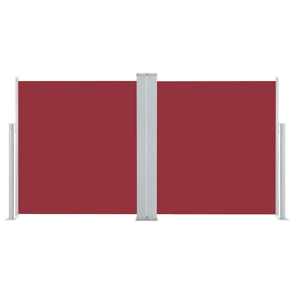 Tenda da Sole Laterale Retrattile Rossa 120x600 cm - homemem39