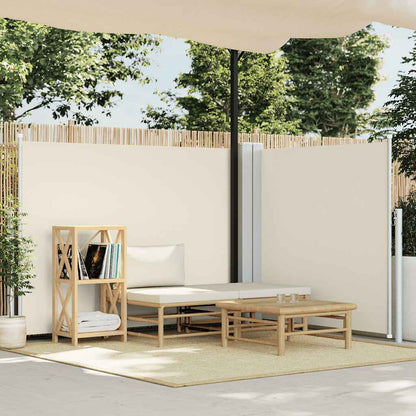 Tenda da Sole Laterale Retrattile Crema 140x600 cm - homemem39