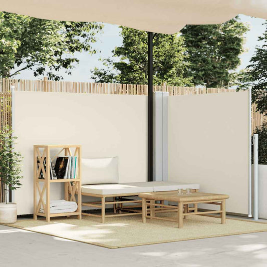 Tenda da Sole Laterale Retrattile Crema 140x600 cm - homemem39