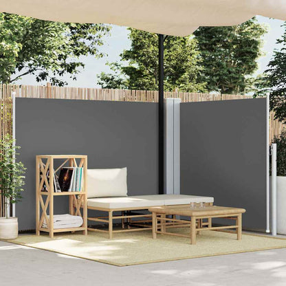 Tenda da Sole Laterale Retrattile Antracite 140x600 cm - homemem39