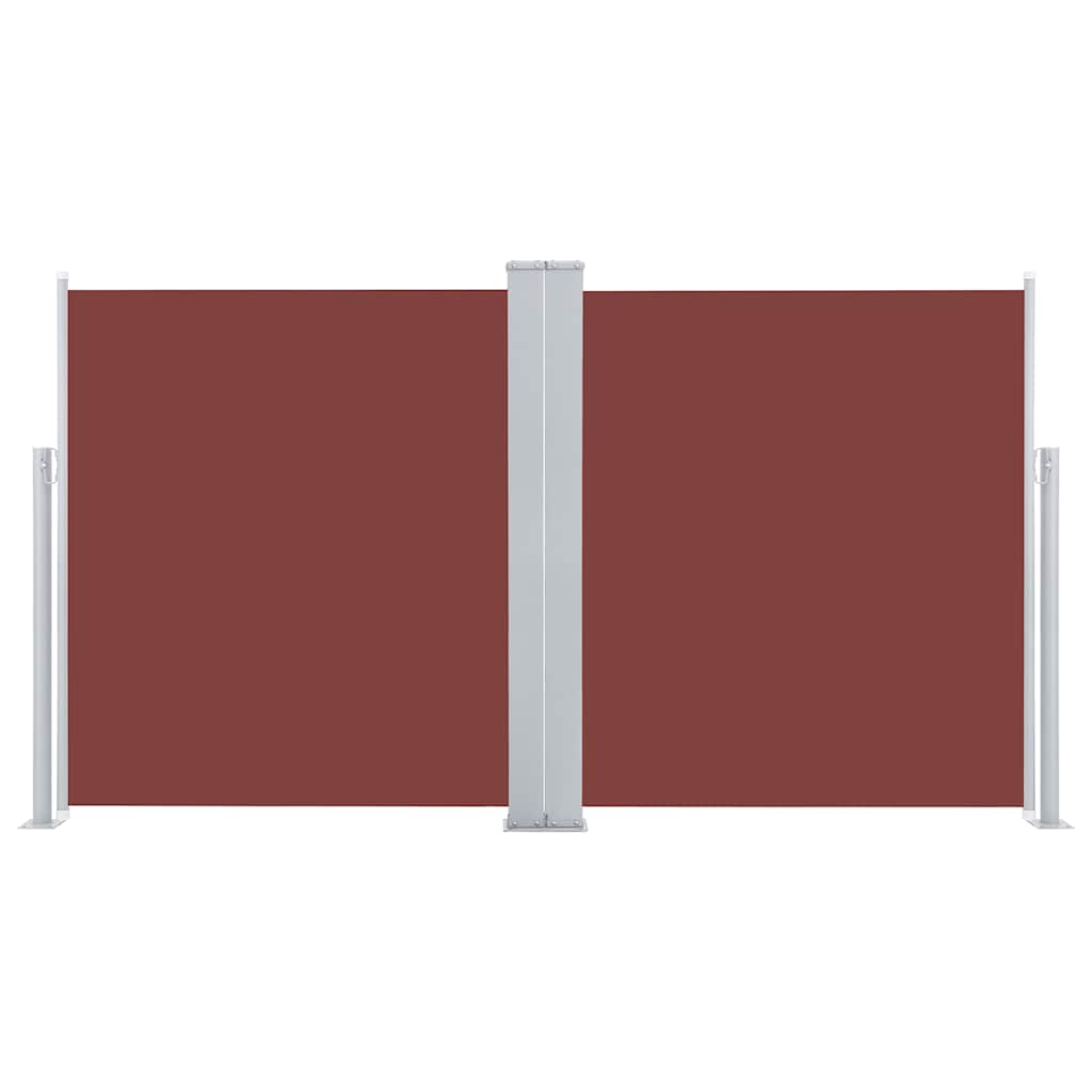 Tenda da Sole Laterale Retrattile Marrone 140x600 cm - homemem39