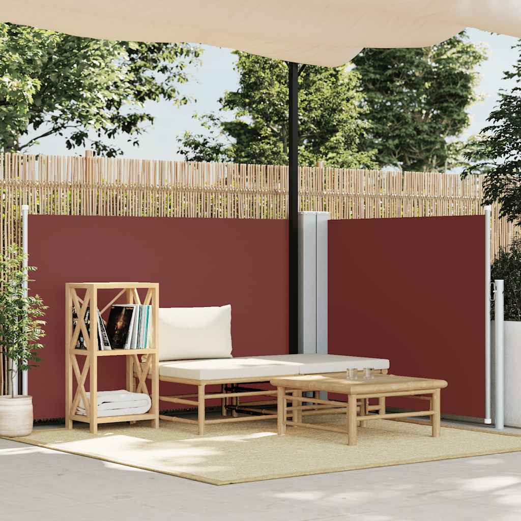 Tenda da Sole Laterale Retrattile Marrone 120x1000 cm - homemem39