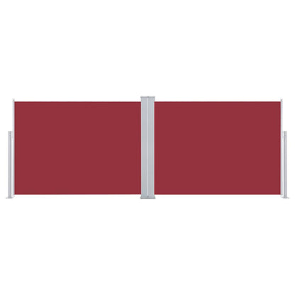 Tenda da Sole Laterale Retrattile Rossa 120x1000 cm - homemem39