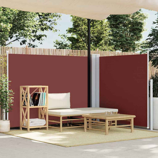 Tenda Laterale Retrattile Marrone 140x1000 cm - homemem39