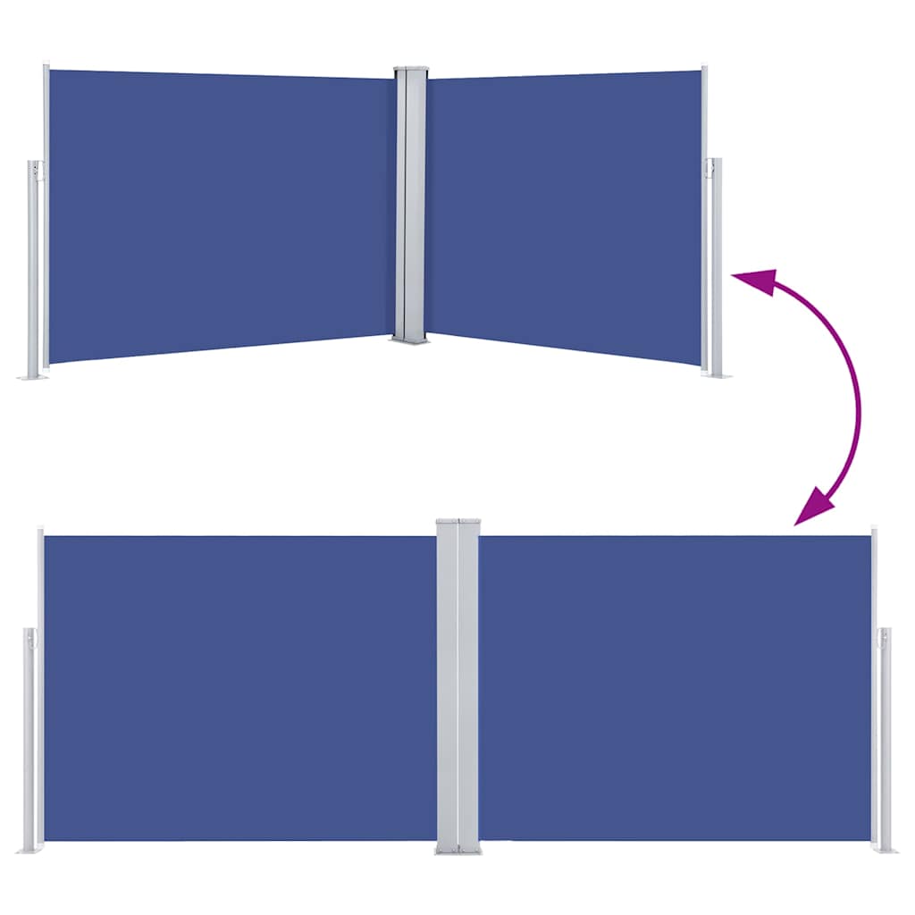 Tenda da Sole Laterale Retrattile Blu 140x1000 cm - homemem39