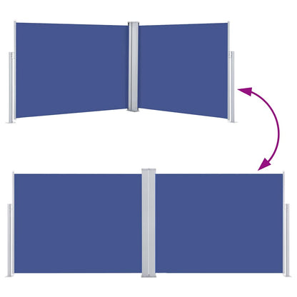 Tenda da Sole Laterale Retrattile Blu 140x1000 cm - homemem39