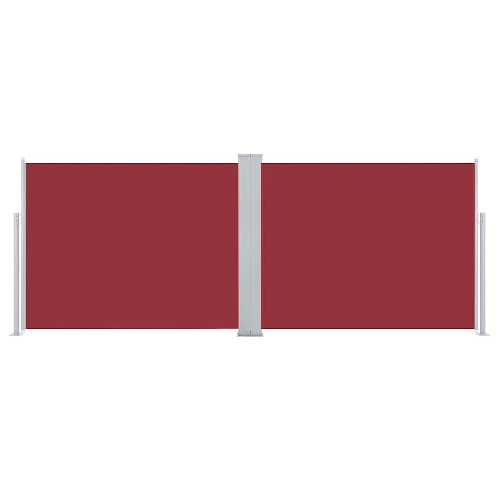 Tenda Laterale Retrattile Rossa 140x1000 cm - homemem39