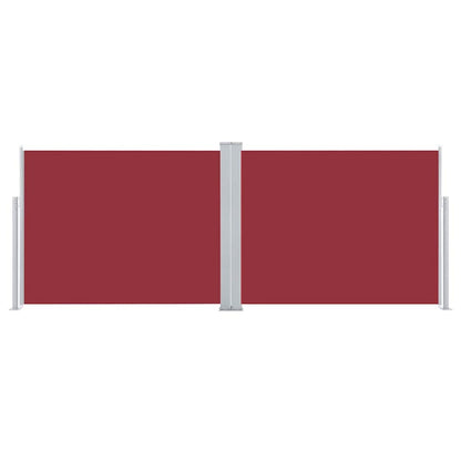 Tenda Laterale Retrattile Rossa 140x1000 cm - homemem39