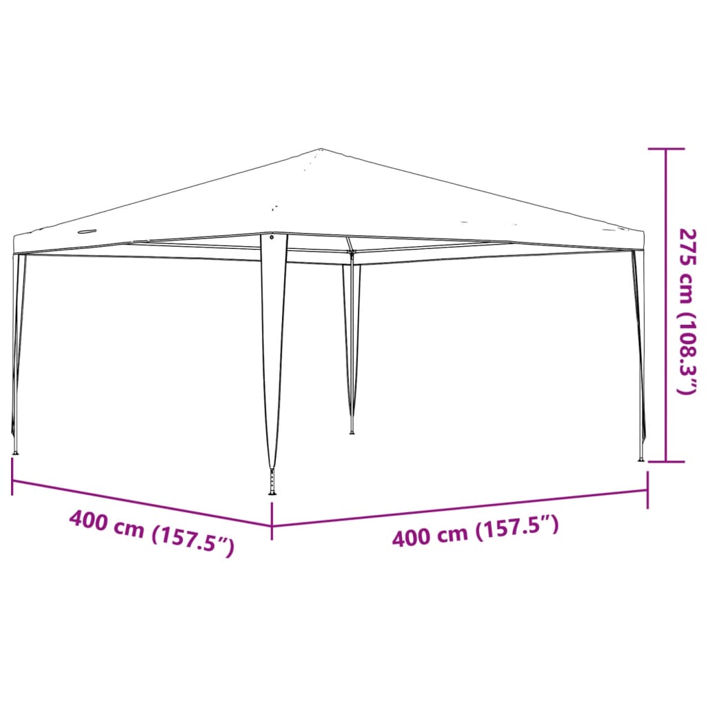 Tendone per Feste 4x4 m Bianco