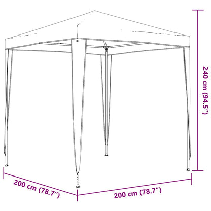 Gazebo per Feste Professionale 2x2 m Antracite