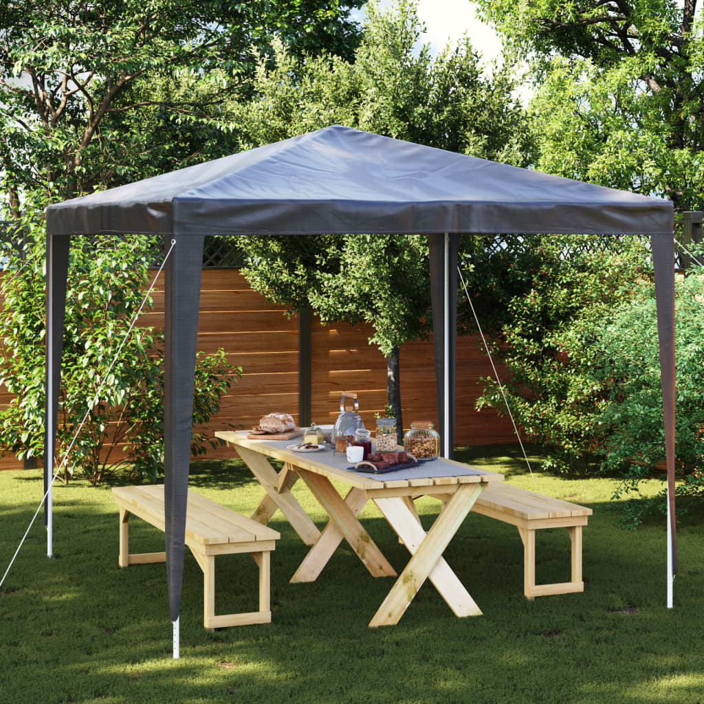 Gazebo Professionale 2,5x2,5 m Antracite 90 g/m²