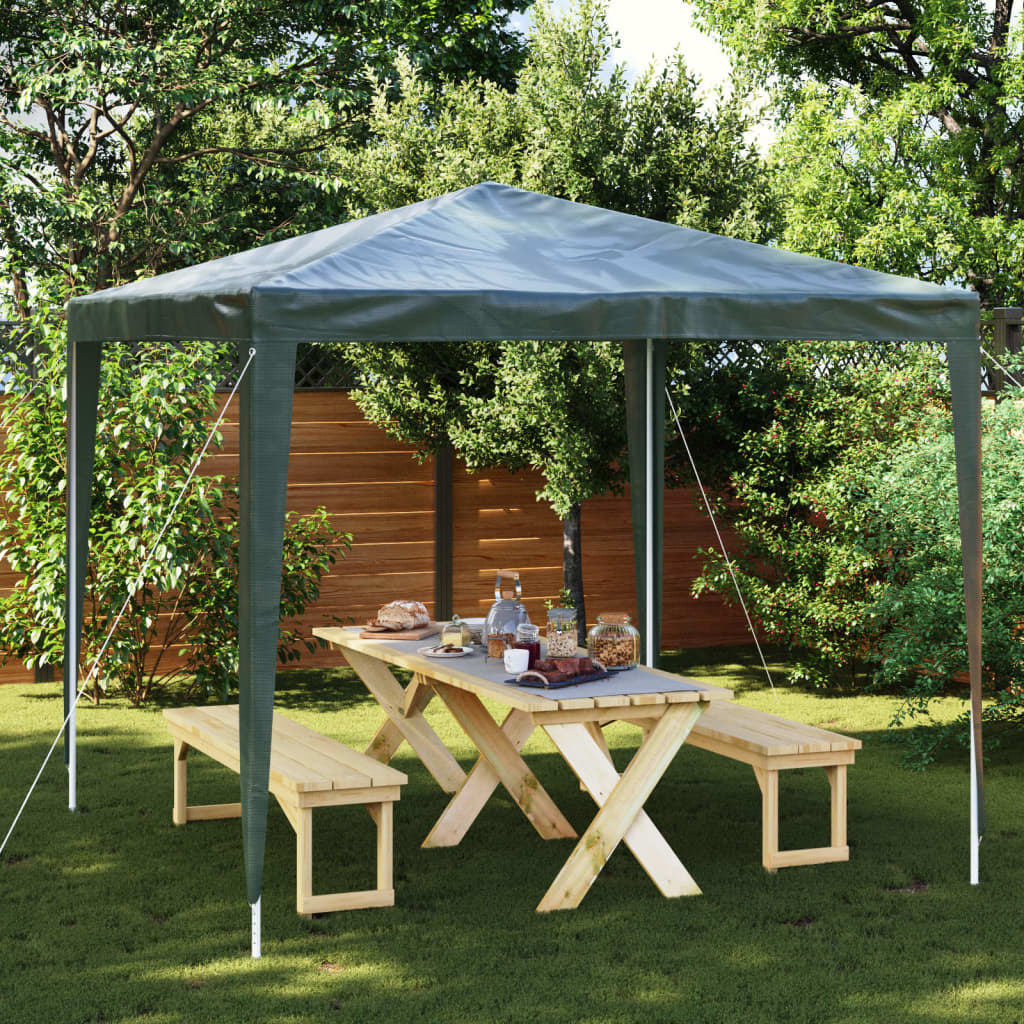 Gazebo Professionale 2,5x2,5 m Verde 90 g/m²