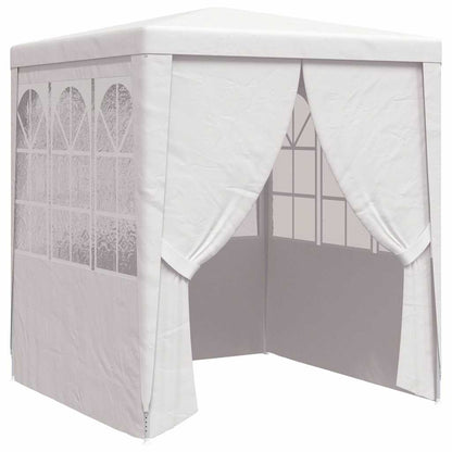 Gazebo Professionale con Pareti 2,5x2,5 m Bianco 90 g/m² - homemem39