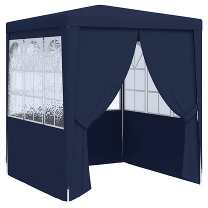 Gazebo Professionale con Pareti 2,5x2,5 m Blu 90 g/m² - homemem39