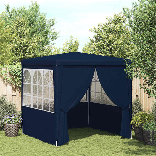 Gazebo Professionale con Pareti 2,5x2,5 m Blu 90 g/m² - homemem39