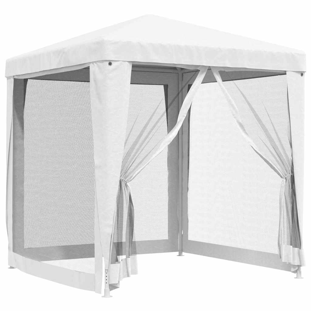 Tendone per Feste con 4 Pareti in Rete 2x2 m Bianco | homemem39
