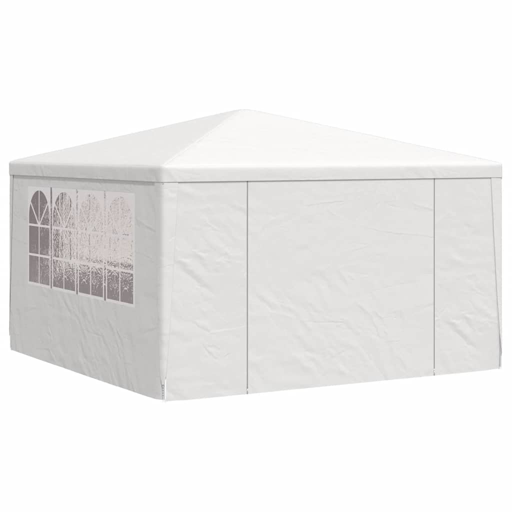 Gazebo Professionale con Pareti 4x4 m Bianco 90 g/m² | homemem39