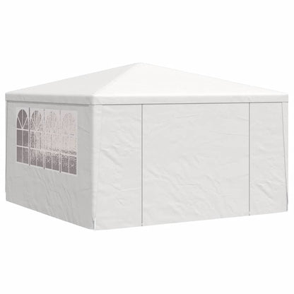 Gazebo Professionale con Pareti 4x4 m Bianco 90 g/m² | homemem39