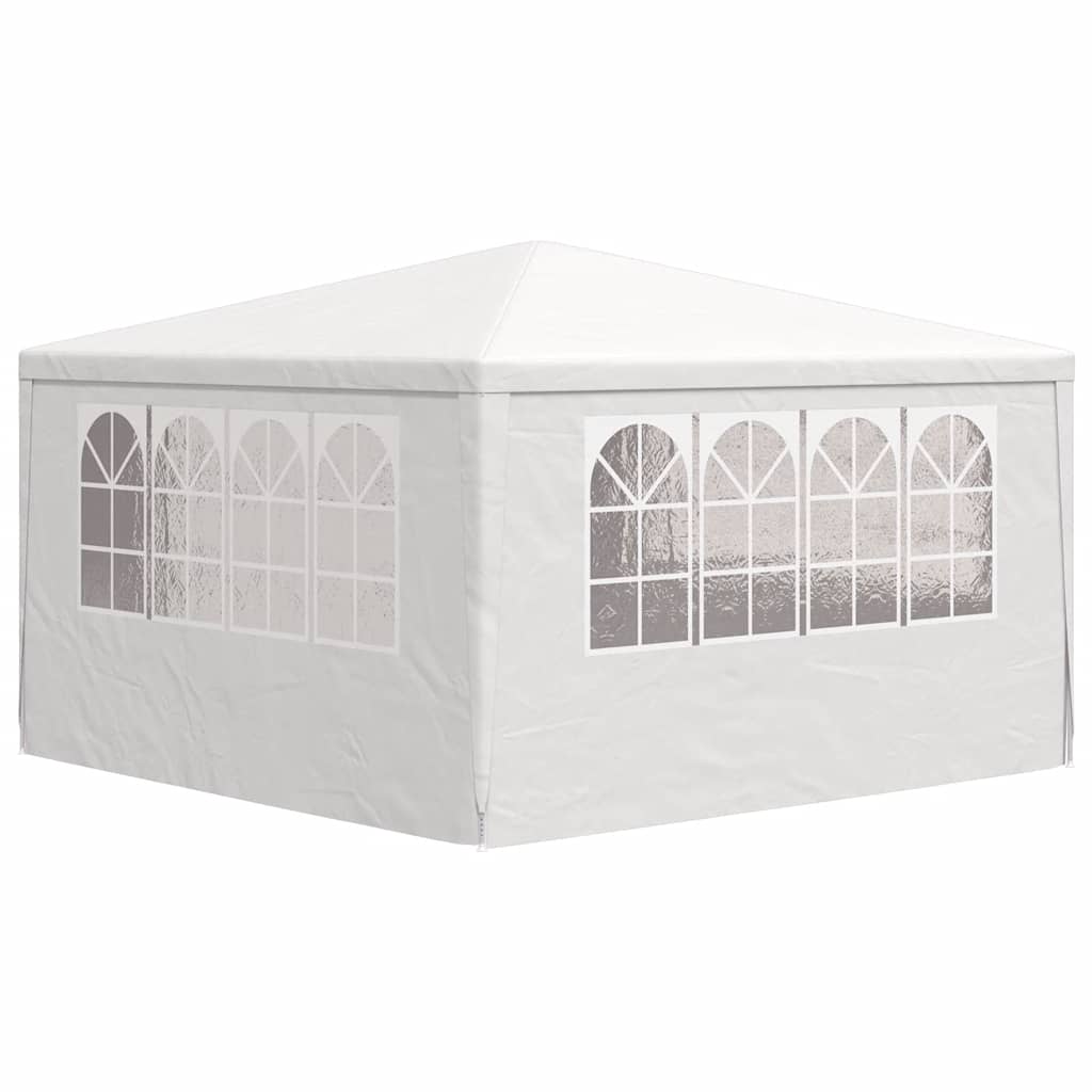 Gazebo Professionale con Pareti 4x4 m Bianco 90 g/m² | homemem39