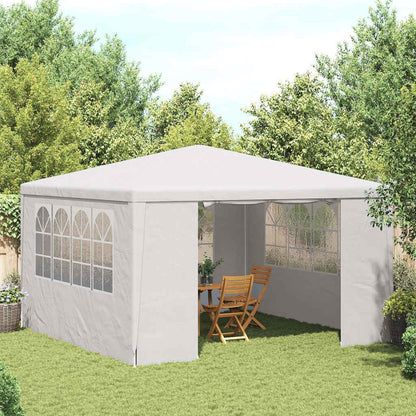 Gazebo Professionale con Pareti 4x4 m Bianco 90 g/m² | homemem39