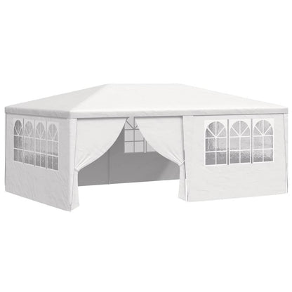 Gazebo Professionale con Pareti 4x6 m Bianco 90 g/m² | homemem39