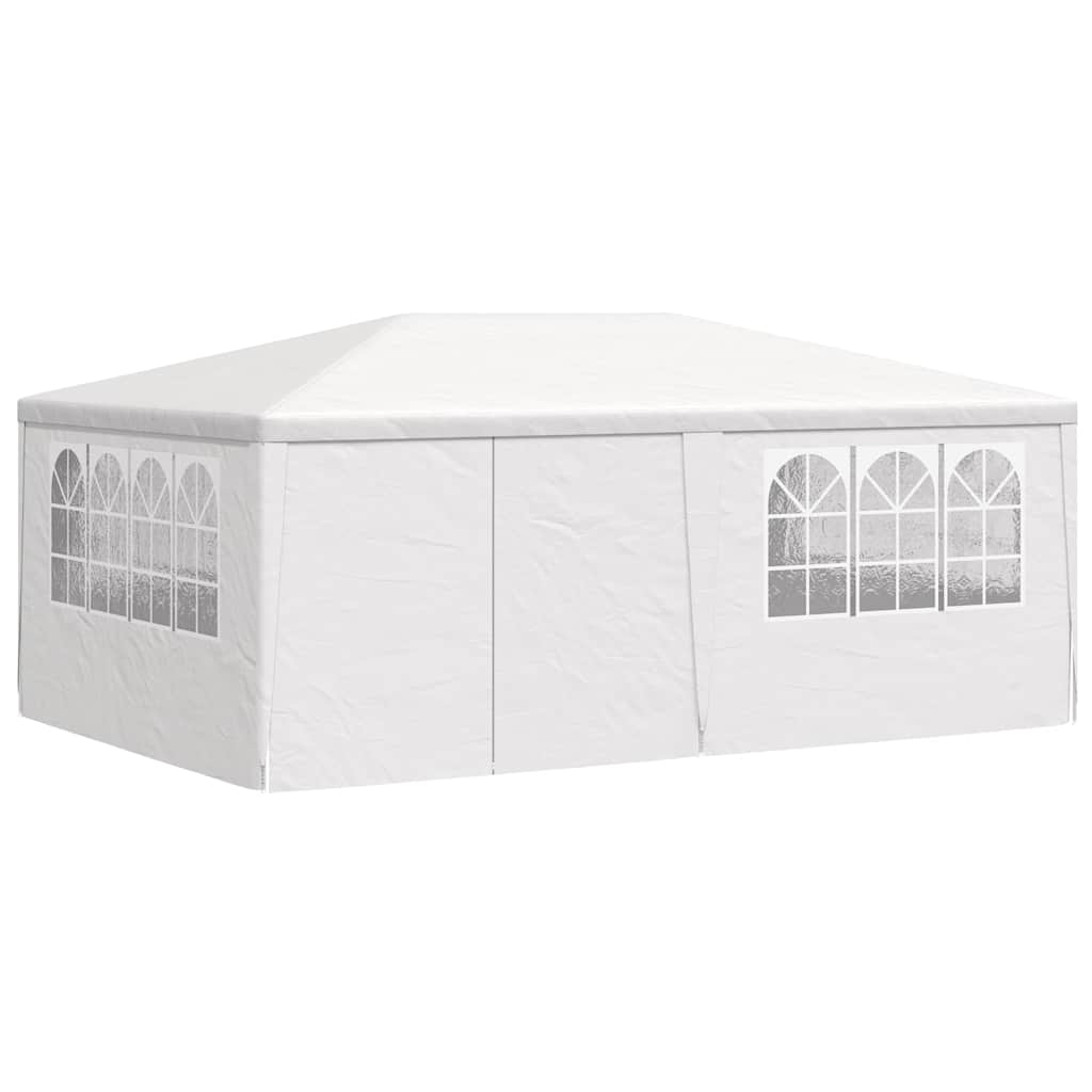 Gazebo Professionale con Pareti 4x6 m Bianco 90 g/m² | homemem39