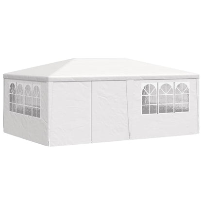 Gazebo Professionale con Pareti 4x6 m Bianco 90 g/m² | homemem39