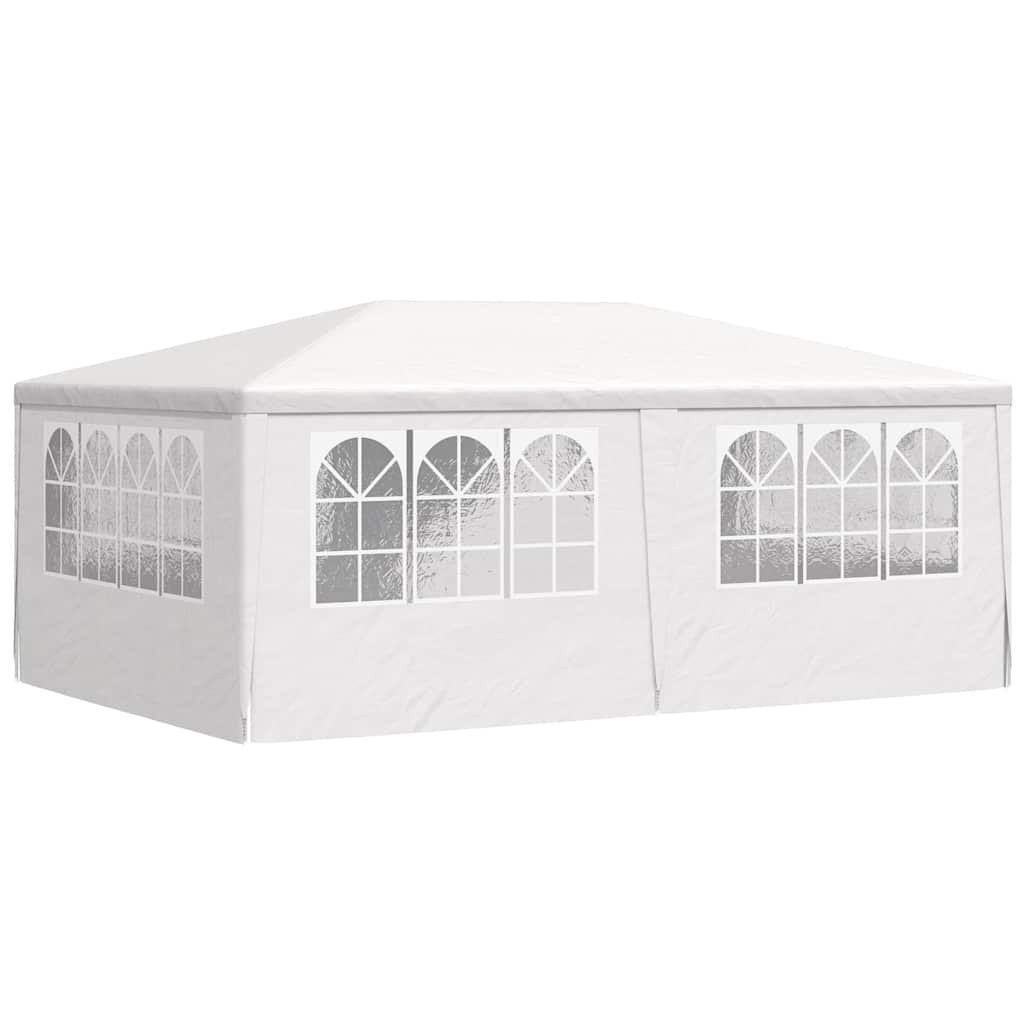 Gazebo Professionale con Pareti 4x6 m Bianco 90 g/m² | homemem39
