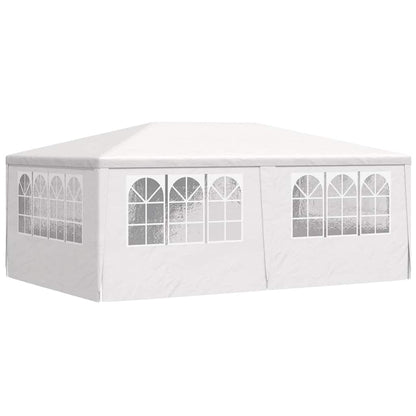 Gazebo Professionale con Pareti 4x6 m Bianco 90 g/m² | homemem39
